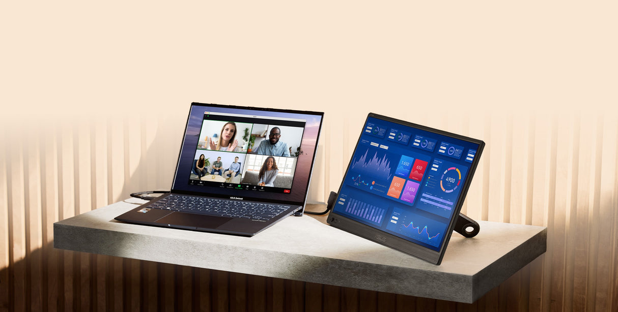 ASUS NOTEBOOK 14" + MONITOR PORTATIL ASUS 16"