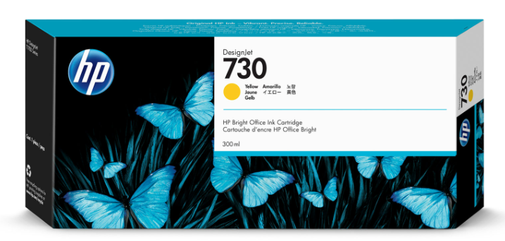 Yellow DesignJet Ink Cartridge 300-ml