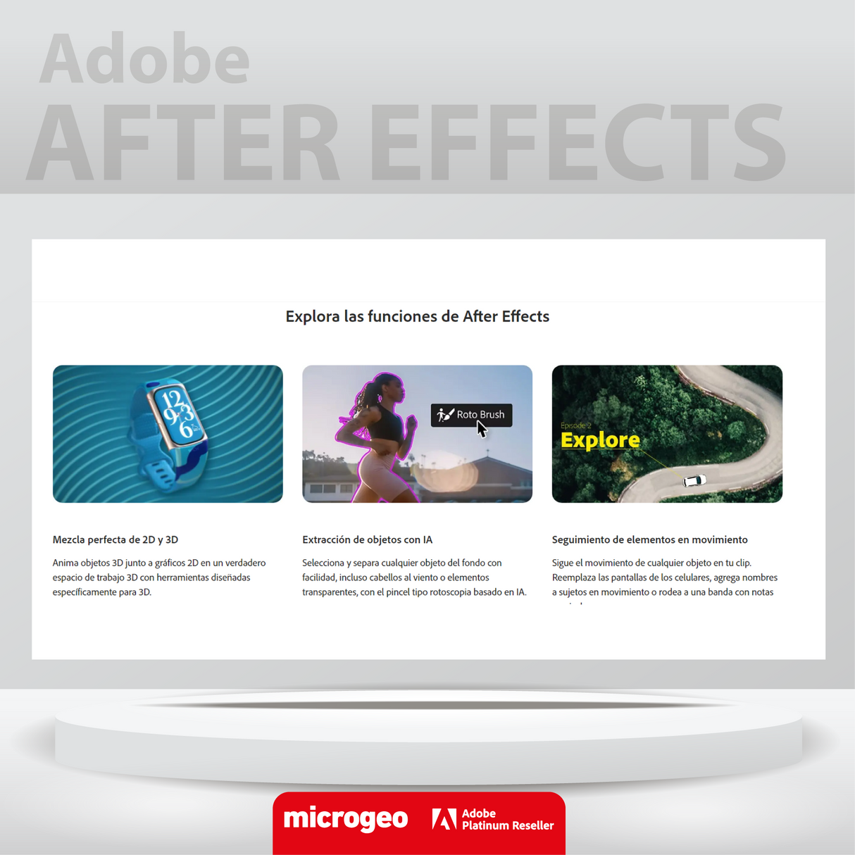 Adobe After Effects / Animación y efectos: motion graphics de alto impacto (IA en herramientas avanzadas) / Licencia 100% original