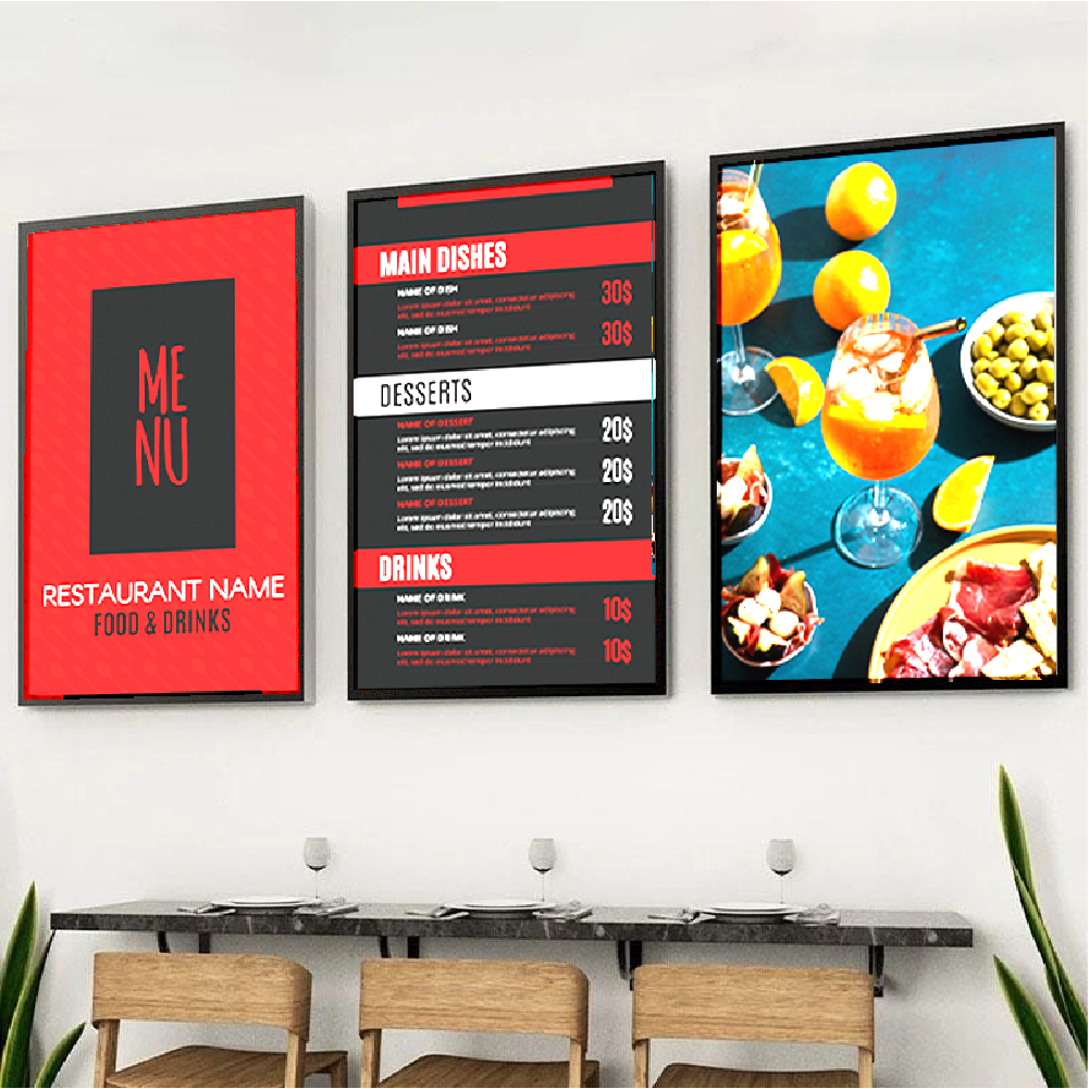 KIT CAJA LUZ LED BORDE NEGRO 78×120 cm 40 W (24 V)