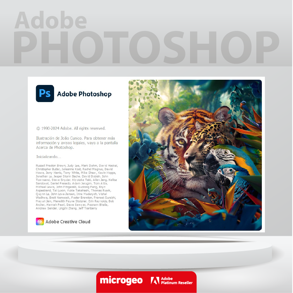 Adobe Photoshop / Edición de imágenes pro: retoque, montaje y creación visual (con IA generativa Firefly) / Licencia 100% original