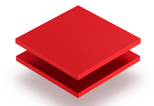 PVC ESPUMADO ROJO 3MM 0,55 1,22MX2,44M (12u x caja)