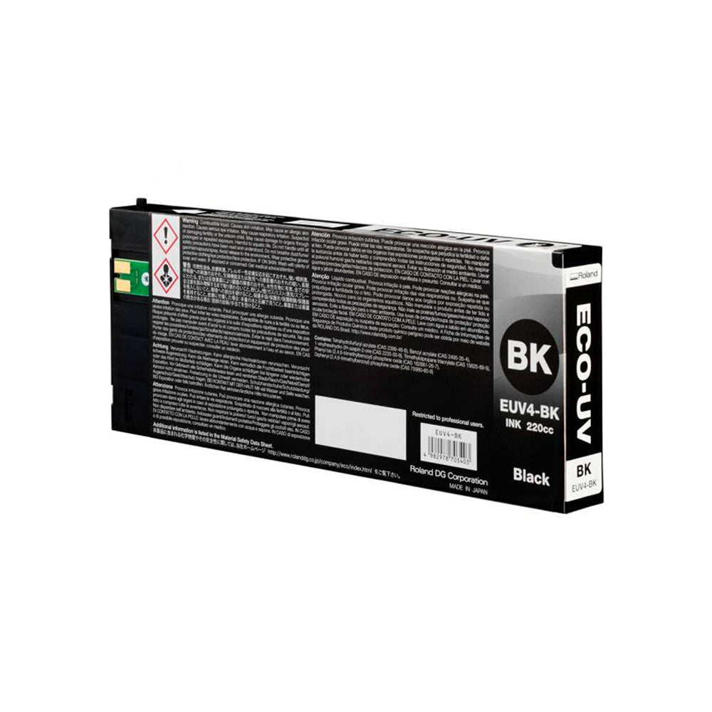 Cartridge Roland ECO-UV, Negro, 220ml