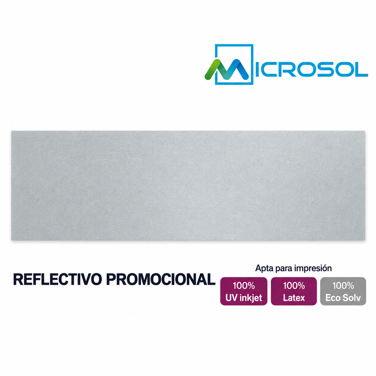 VINILO MICROSOL REFLECTIVO PROMOCIONAL 1,24M X 45