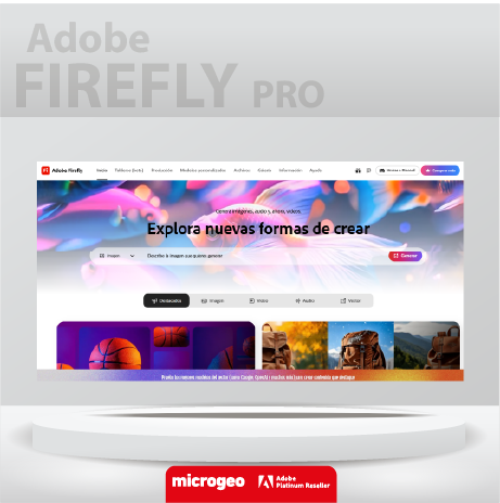 Adobe Firefly Pro/ for Teams/ Suscripción Anual 1 Usuario