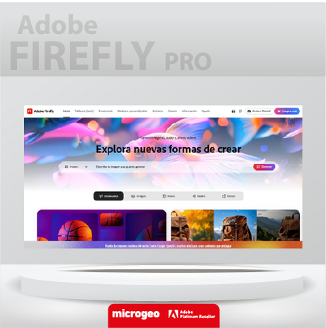 Adobe Firefly Pro/ for Teams/ Suscripción Anual 1 Usuario