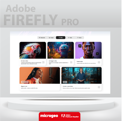 Adobe Firefly Pro/ for Teams/ Suscripción Anual 1 Usuario
