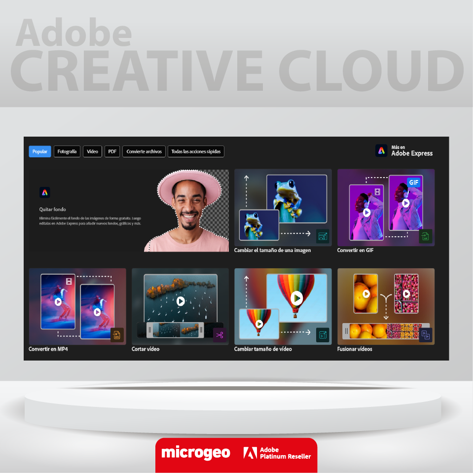 Creative Cloud / for teams / Suscripción Anual 1 Usuario