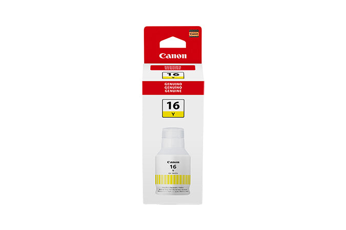 TINTA CANON GI-16 YELLOW 132ML/GX7010,GX6010,GX4010,GX3010