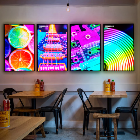 KIT CAJA LUZ LED BORDE NEGRO 78×120 cm 40 W (24 V)