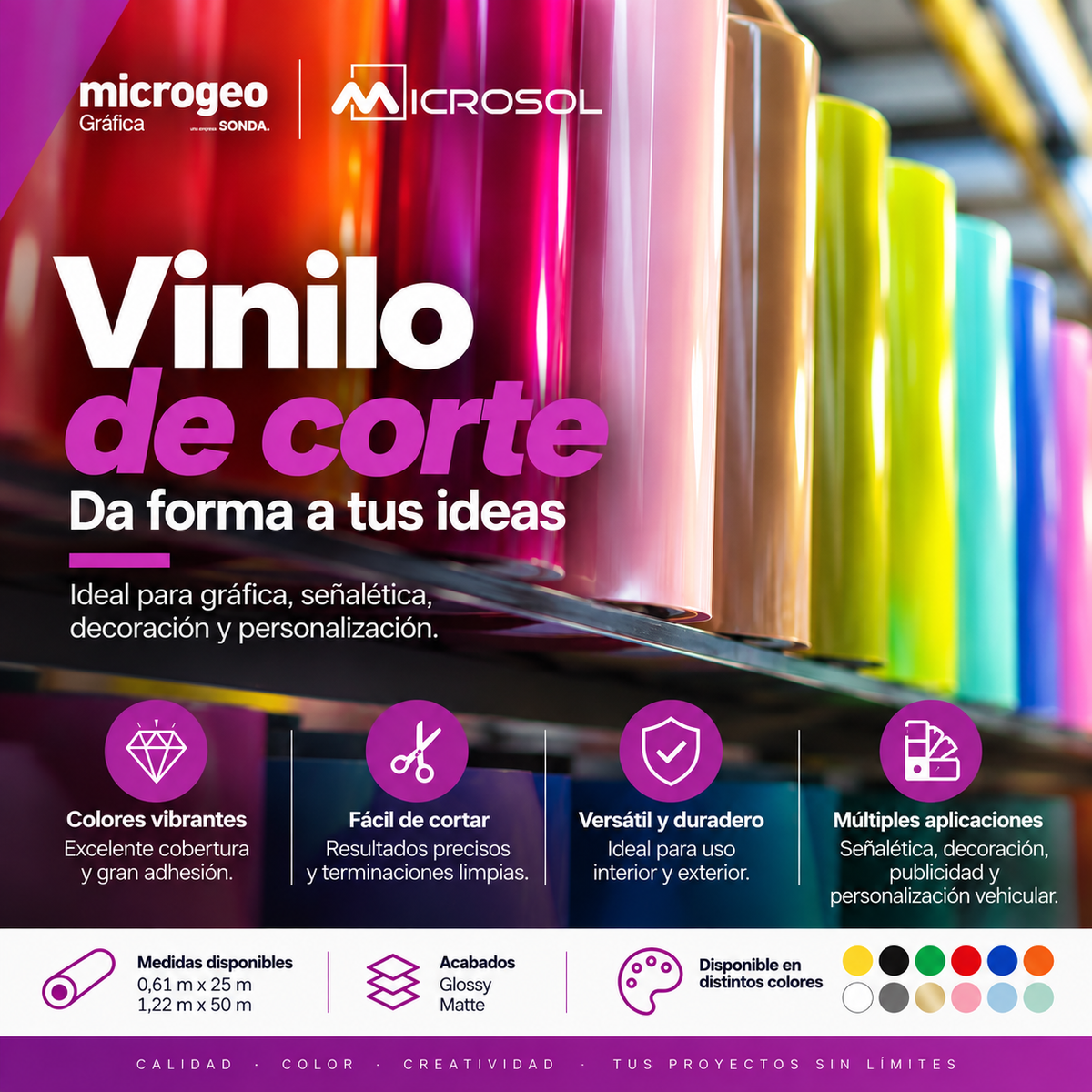 Vinilo de Corte Microsol Promocional | Tienda Microgeo