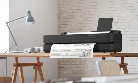 Plotter HP DesignJet T250 + Bandeja de alimentación hojas + Papel Bond 24" 0,61m X 50m (Pack)